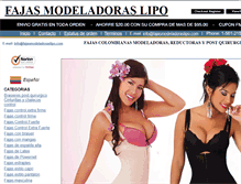 Tablet Screenshot of fajasmodeladoraslipo.com
